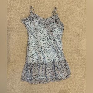 Lulus ruffle floral  sundress sz M